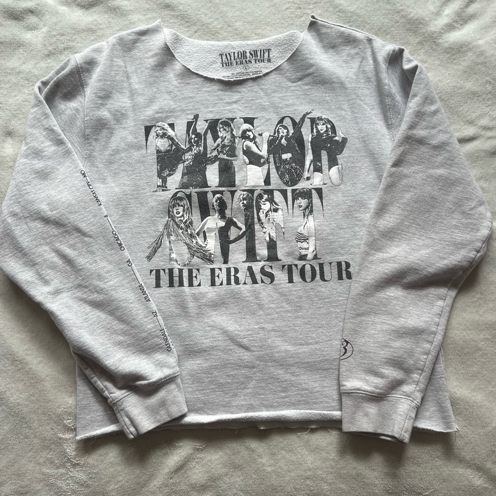 Taylor Swift The Eras Tour Gray Sweatshirt